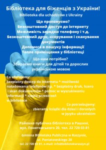 Biblioteka dla Ukrainy - plakat