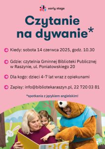 Powiększ. Czytanie na dywanie z Early Stage dla dzieci 4-7 lat wraz z opiekunami - alternatywa tekstowa w artykule