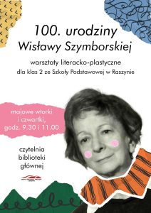 Warsztaty z Wisławą Szymborską - plakat