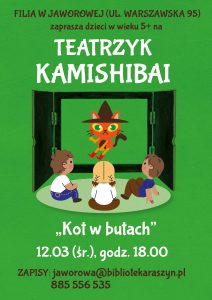 Powiększ. Teatrzyk kamishibai w filii w Jaworowej - alternatywa tekstowa w artykule