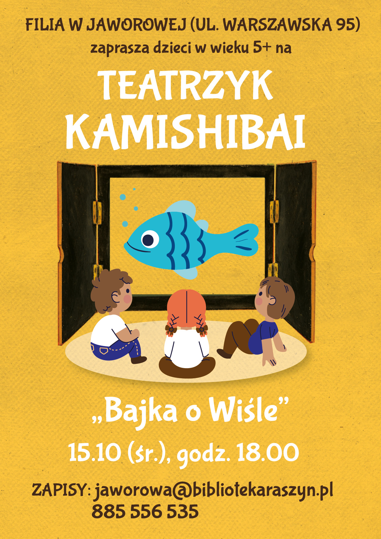 Powiększ. Teatrzyk kamishibai w filii w Jaworowej - alternatywa tekstowa w artykule