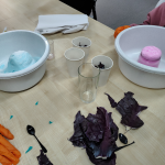 Wulkany z sody i octu - zbliżenie