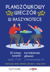 Powiększ. Planszówkowy wieczór w Raszynotece - alternatywa tekstowa w artykule