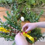 Zbliżenie na jeden z powstających wieńców