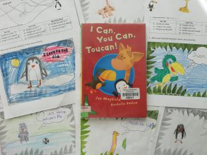 I can, you can, toucan - okładka książki i prace plastyczne