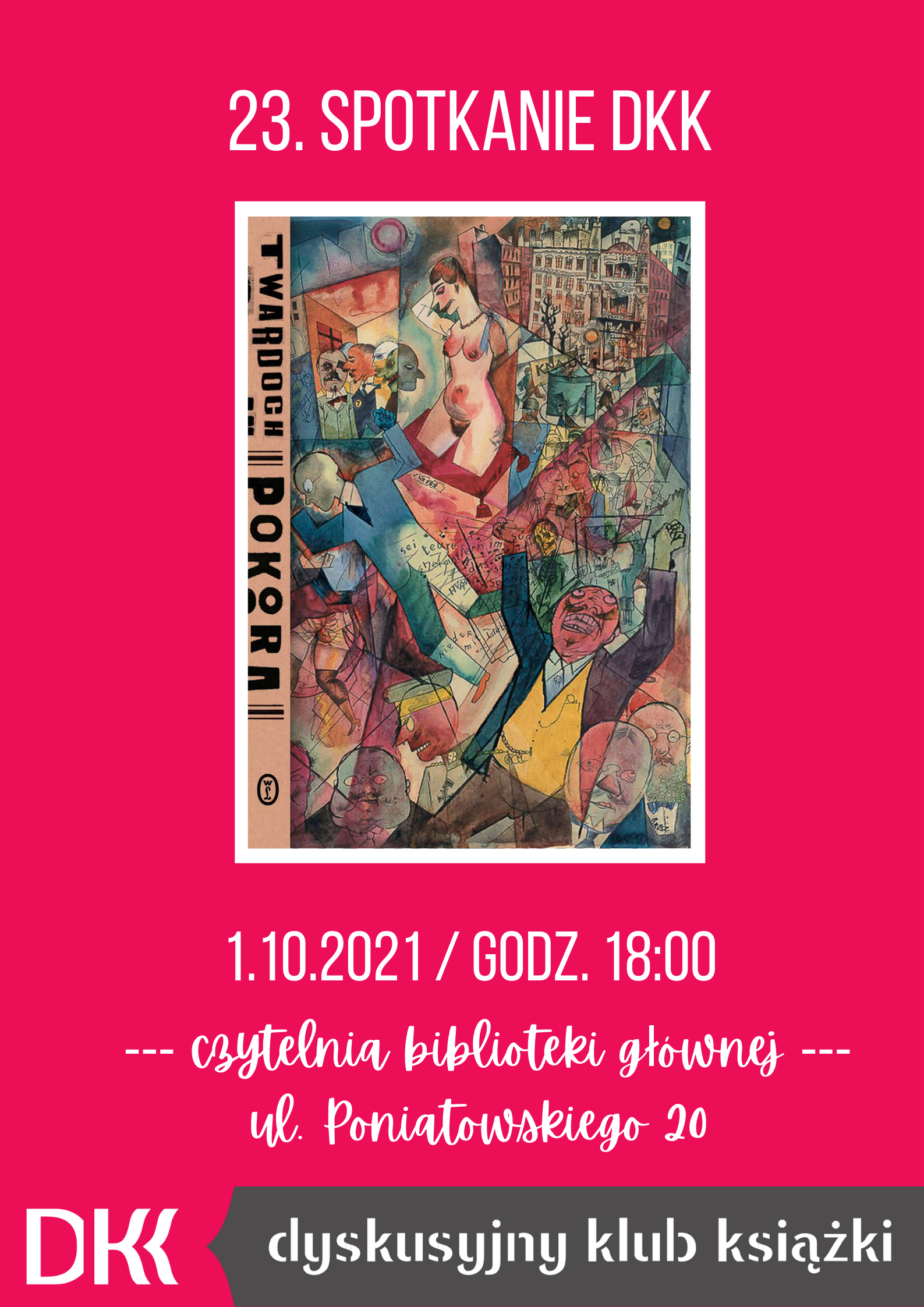 Zaproszenie na spotkanie Dyskusyjnego Klubu Książki w Raszynie 1 października 2021