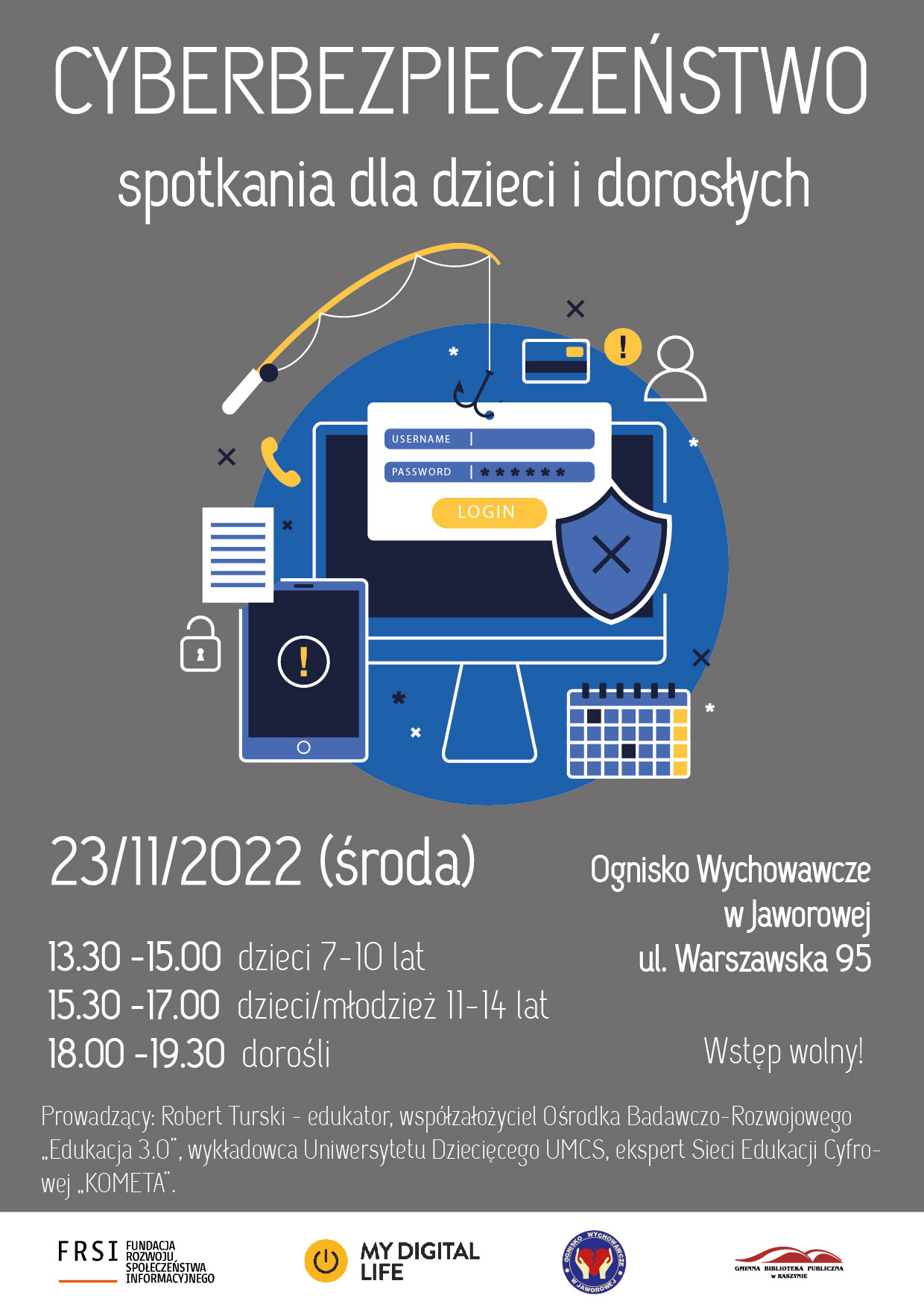 Cyberbezpieczeństwo - szkolenia - plakat