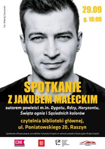 Spotkanie autorskie z Jakubem Małeckim - plakat
