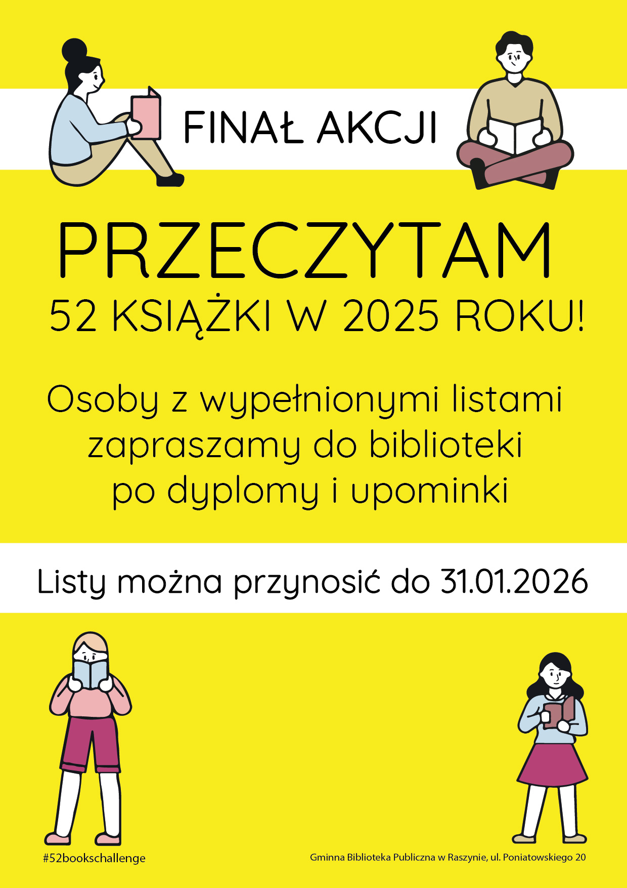 Powiększ. Finał akcji Przeczytam 52 książki w roku 2025