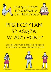 Powiększ. Przeczytam 52 książki w 2025 roku