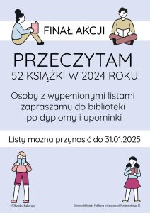 Finał akcji Przeczytam 52 książki w 2024 roku