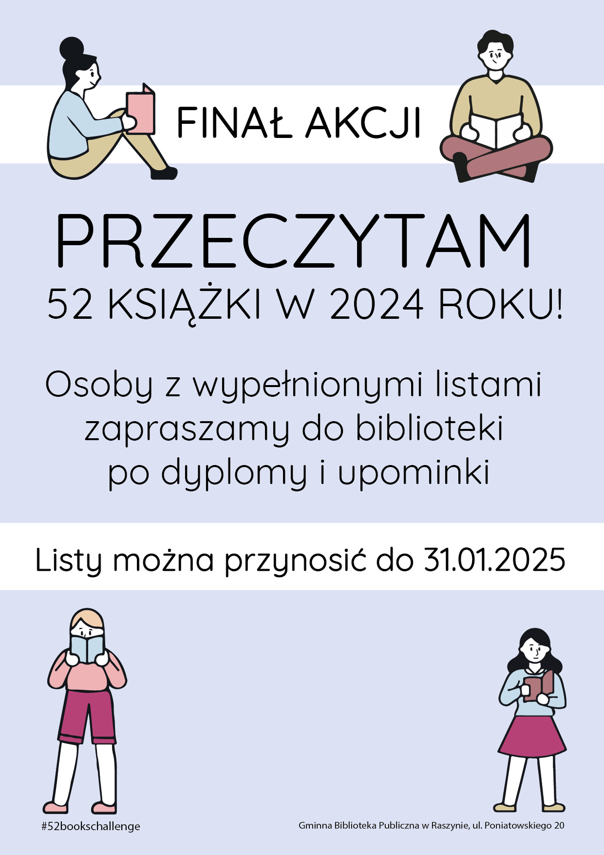 Finał akcji Przeczytam 52 książki w 2024 roku