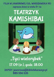 Powiększ. Teatrzyk kamishibai w filii w Jaworowej - alternatywa tekstowa w artykule