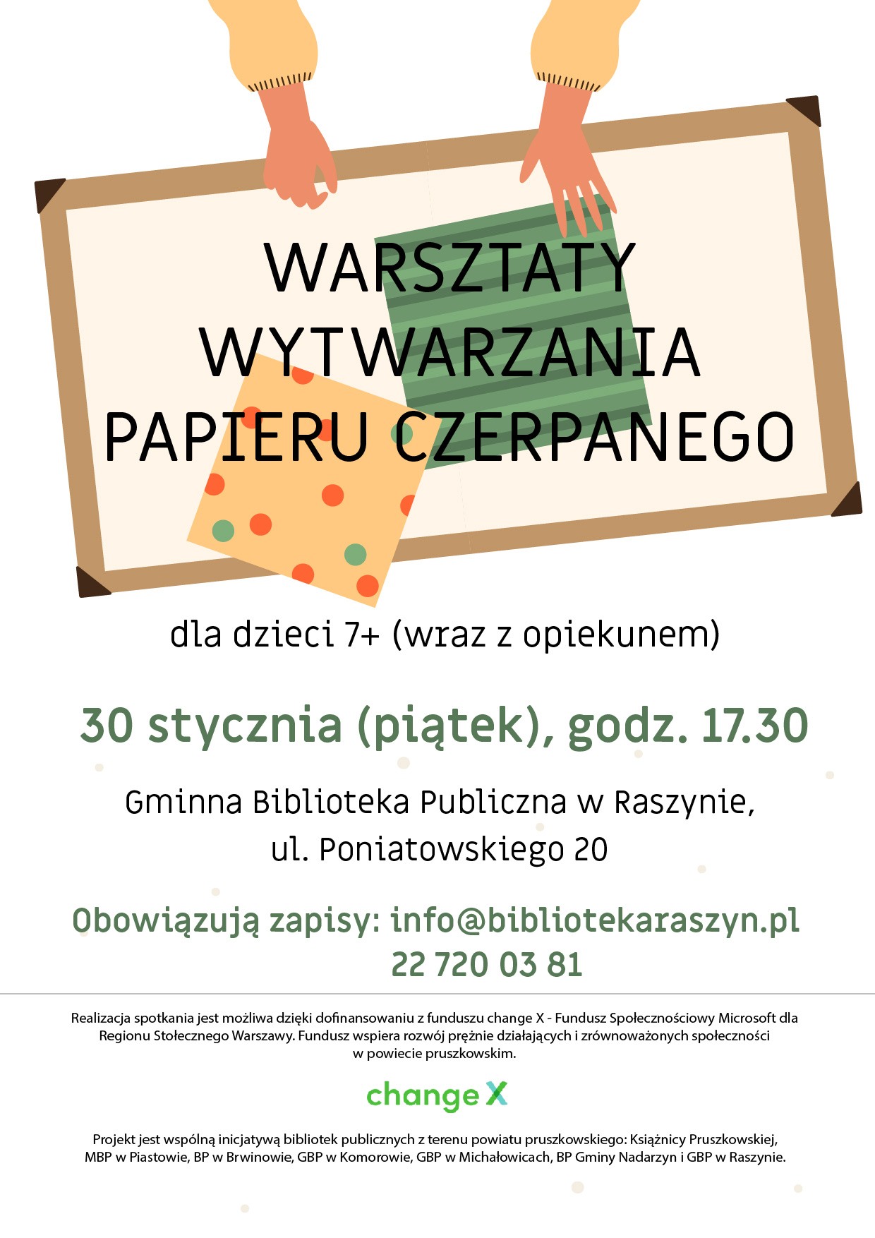 Powiększ. Warsztaty wytwarzania papieru czerpanego - alternatywa tekstowa w artykule