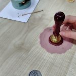 Gotowa pieczęć z laku w stylu japońskim