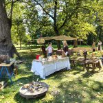Stoisko gastronomiczne z paleniskiem